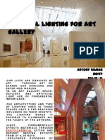 Artificial Lighting in Gallery
