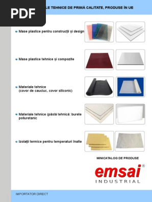 Emsai Catalog Materiale Dw 1