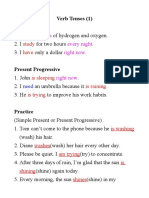 Consists Study Have: Verb Tenses (1) Simple Present