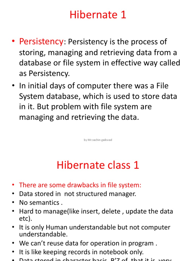 Hibernate Overview and Data Persistence | PDF | Relational Database ...