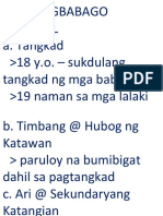 Mga Pagbabago - Docx - Esp Lesson 1