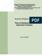 Guia Práctica Clínica Operación Cesárea