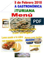 Menu Jornada Gastronomica Asturiana Sf 8-2-18