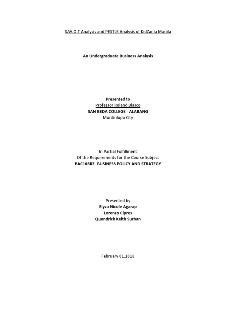 Ansoff matrix kidzania picture