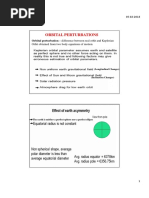 Orbital Perturbations: Orbital Perturbation - Difference Between Real Orbit and Keplerian
