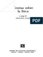 Foot Philippa - Teorias Sobre La Etica PDF