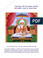 The Origins of Sant Mat and the Identity of Tulsi Sahib's Guru
