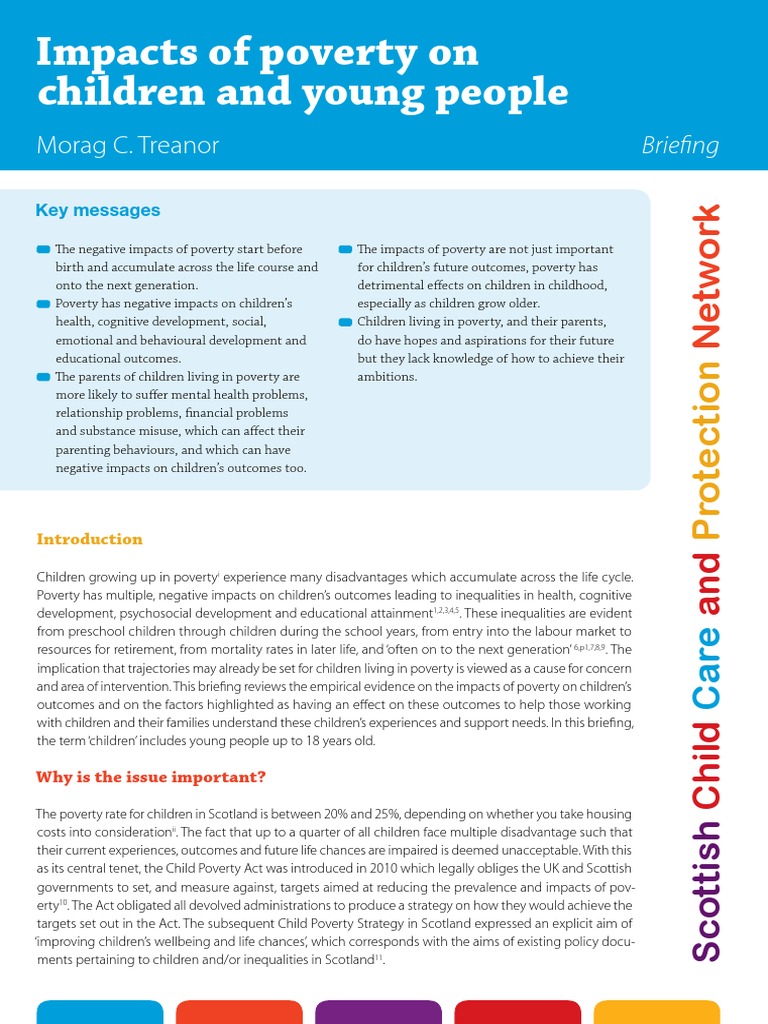 Impacts of Poverty On Children and Young People PDF | Download Free PDF ...