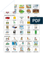 HOUSE (Rooms and Furniture) PICTIONARY