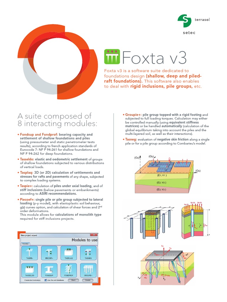 Brochure Foxta v3 Eng | PDF | Deep Foundation | Deformation (Engineering)
