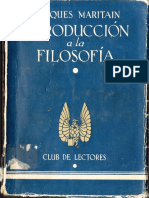 Jacques Maritain - Introducción A La Filosofía