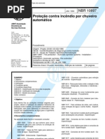 NBR 10897 - 1990 - Proteção Contra Incêndio por Chuveiro Automático