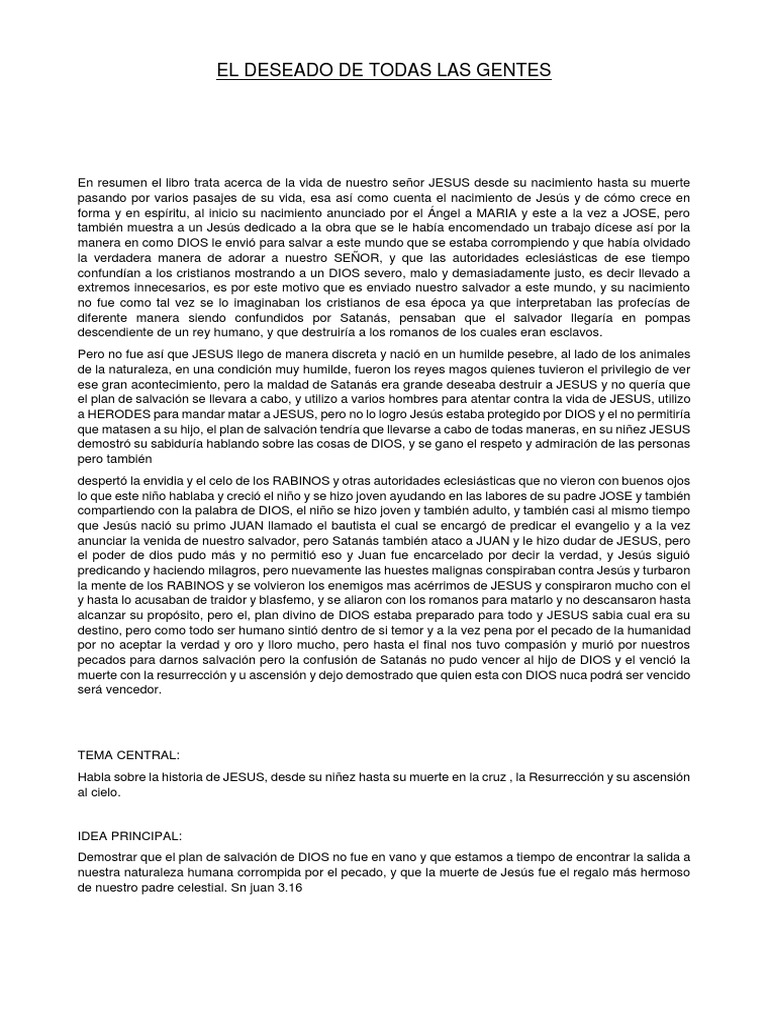 El deseado de todas las gentes pdf salvaci n jes s