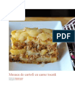 Musaca de Cartofi Cu Carne Tocata