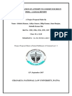 Project Proposal Made in Partial Fulfilment of Criminal Law-I