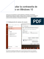 Cómo Quitar La Contraseña de Inicio en Windows 10