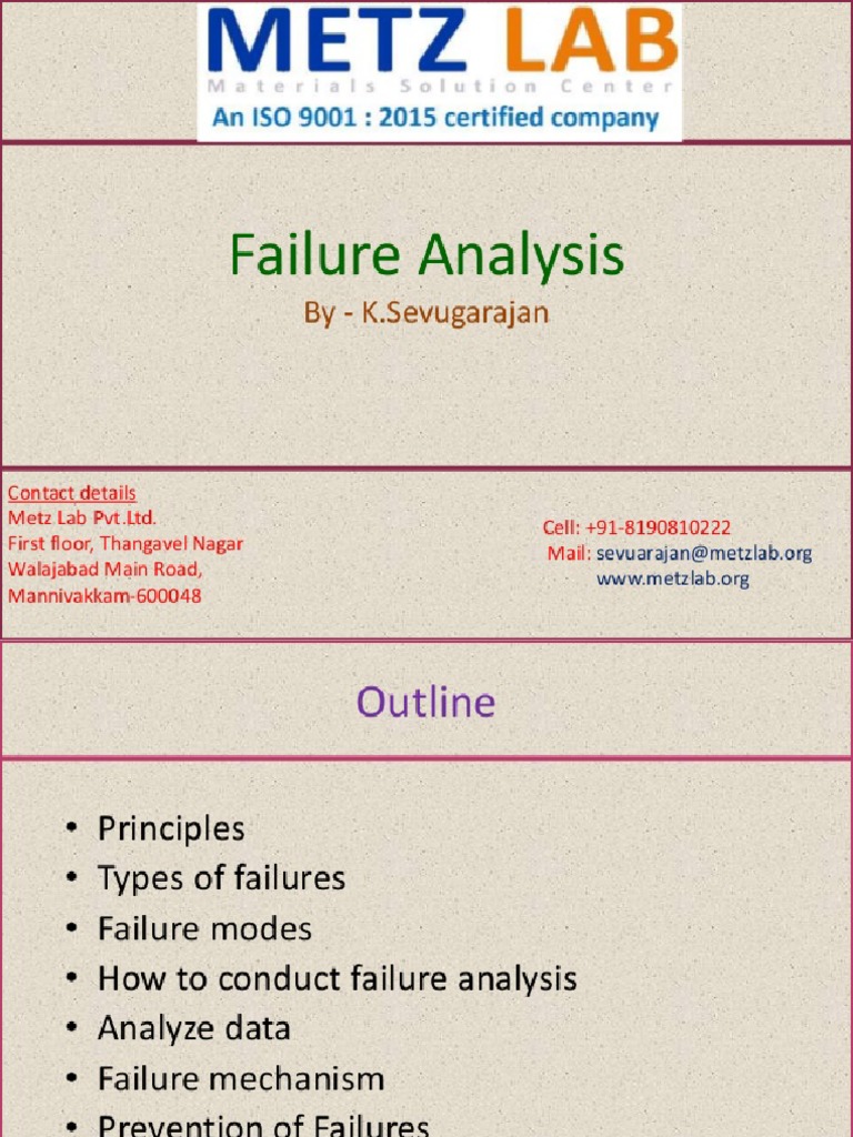 Failure Analysis PDF PDF