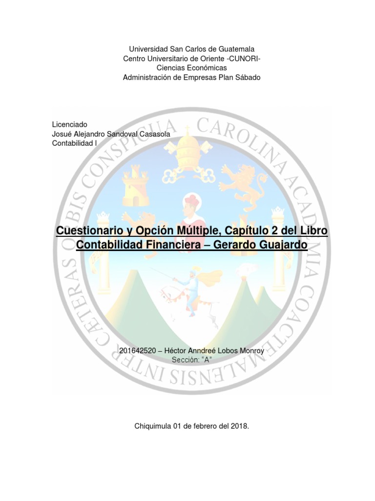 Contabilidad Cuestionario LL PDF Contabilidad Estado De Resultados