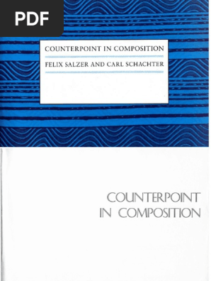 Salzer Schachter Counterpoint In Composition Pdf