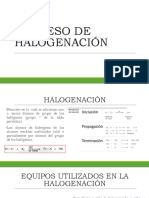 Proceso de Halogenación