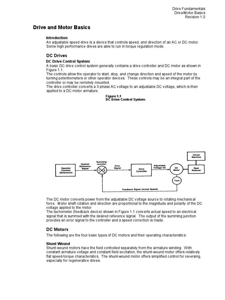 Drive Motor Basics 01 Pdf