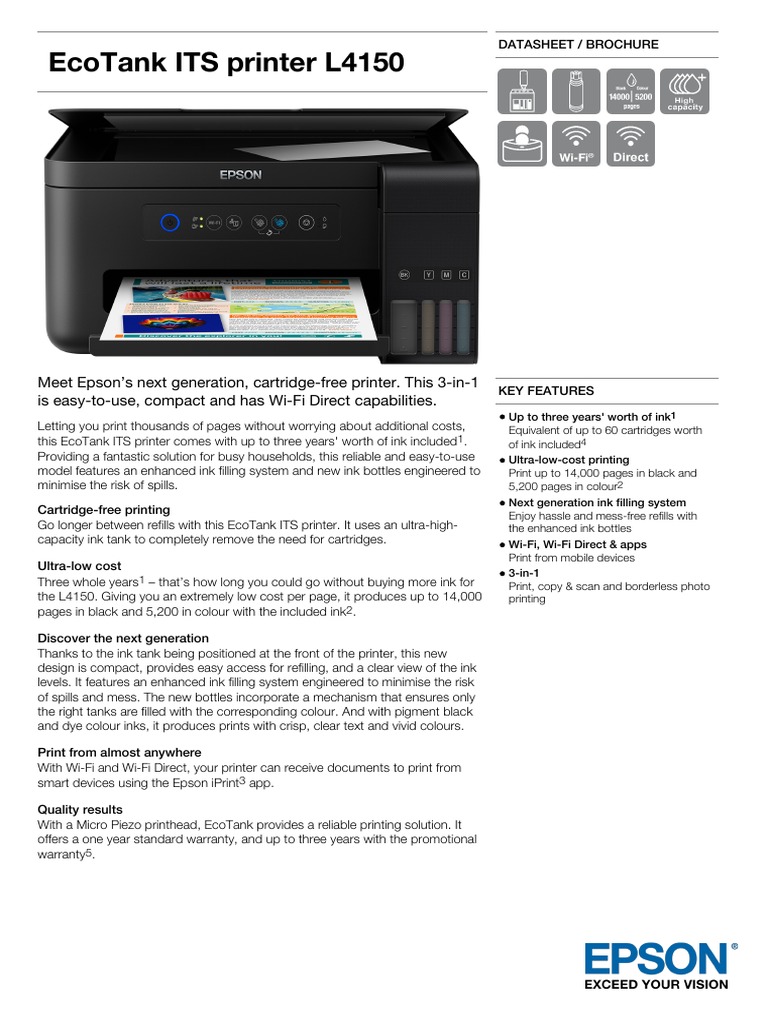 epson l4150 printer specification