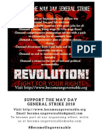 Support The May Day General Strike Print Flyer