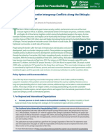 Mitigating Cross-Border Intergroup Conflicts Along The Ethiopia-South Sudan Border