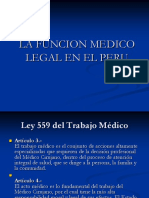 Función médico legal en el Perú