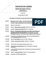 Legislative Day Agenda 2018