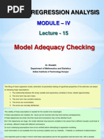 Linear Regression Analysis: Module - Iv