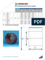 Dimensions of Reelless Coil For PC Strand: Oooooooooooooooooooo Oooooooo
