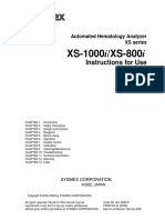 Sysmex Xs-800i1000i Instructions For Use User's Manual