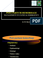 Post Partum Hemorhage Dan Management in Clinical Emergency - Sragen 2014-1