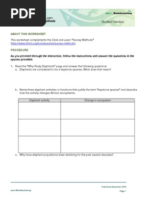 survey-methods-worksheet-pdf-elephant-conservation