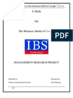 Project On Business Model of Google