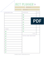 Project Planner A4