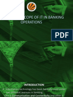 Role & Scope of It in Banking Operations