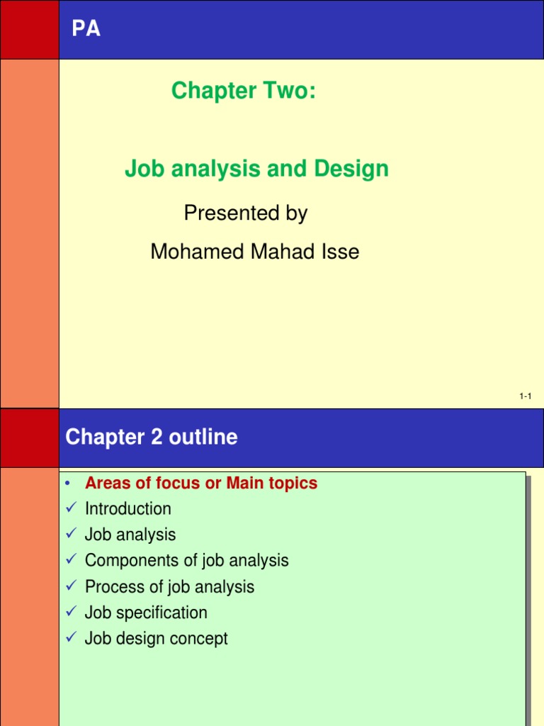 Chapter 2 Job Analysis & Design | PDF | Employment | Behavioural Sciences