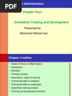 Chapter 4 Training and Development