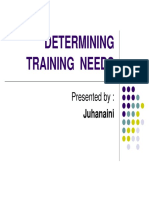 Determining Training Needs