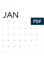 Modern Printable 2018 Calendar Monthly Planner Apieceofrainbow