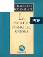 La Envoltura Formal Del Síntoma (Agnès Aflalo) PDF