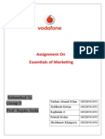 Assignment On Essentials of Marketing: Submitted To