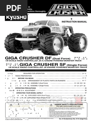 Kyosho Giga Crusher Manual | PDF