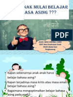 Penyuluhan Kapan Belajar Bahasa Asing