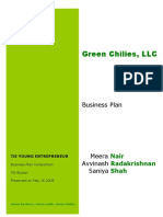 Green Chilies - Business Plan