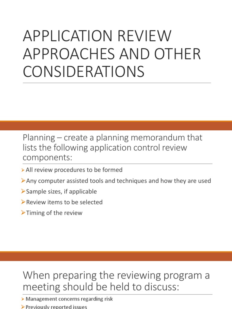 Application Control Review Strategies | PDF | Business Process | Audit