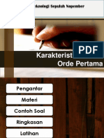 3.2 Karakteristik Sistem Orde Pertama