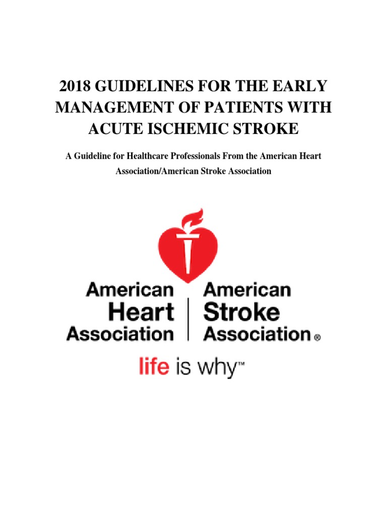 2018 Acute Ischemic Stroke Guidelines | PDF